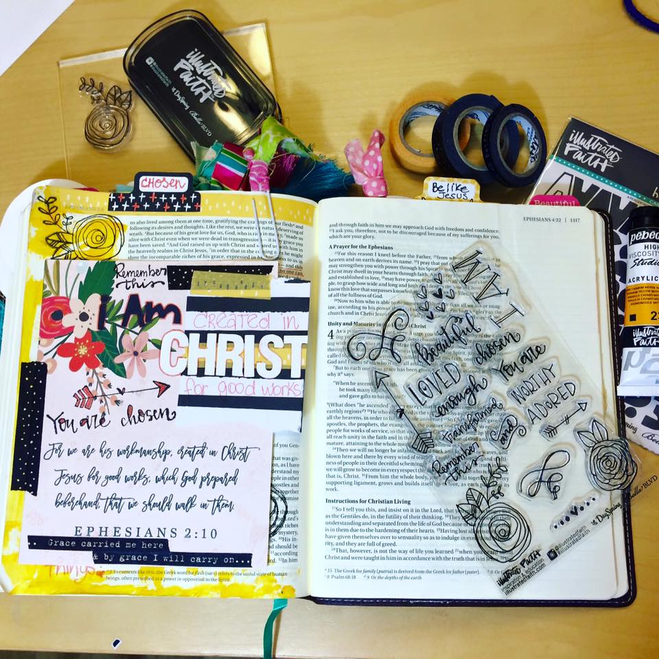 Bible journaling today.