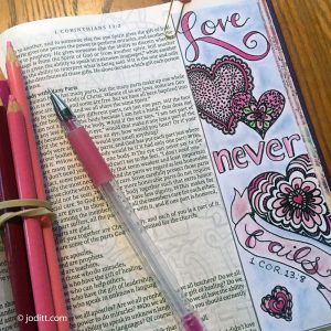 Bible Journaling page by joDitt