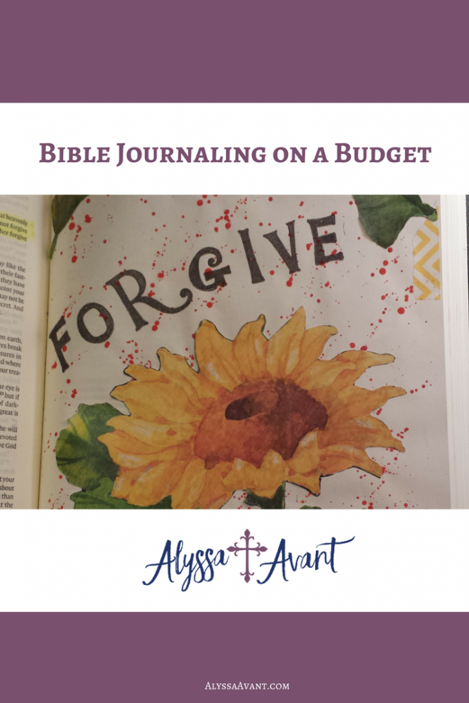 Bible Journaling on a budget