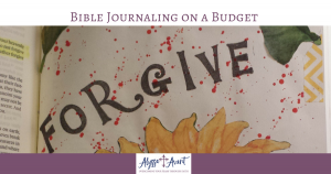 Bible journaling on a budget