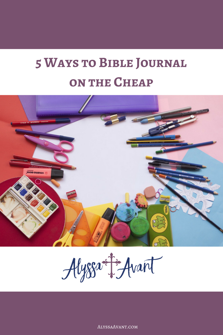 Bible journal on the cheap