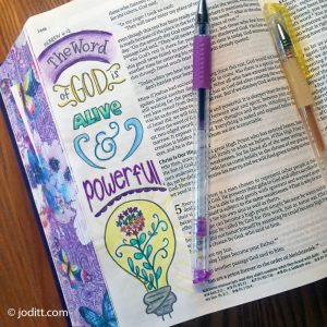 Bible Journaling page by JoDitt
