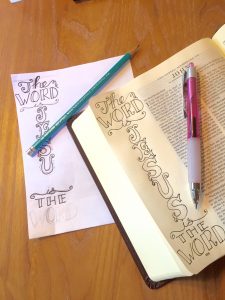 Jesus is The Word Bible journaling page by JoDitt