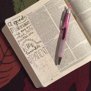 a good marriage Bible journaling by JoDitt