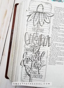 soul inspired bible journaling