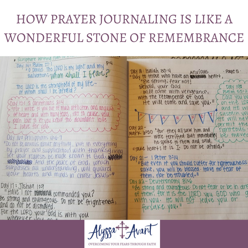 How Prayer Journaling is Like a Wonderful Stone of Remembrance
