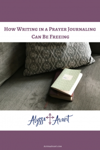 writing in a prayer journal