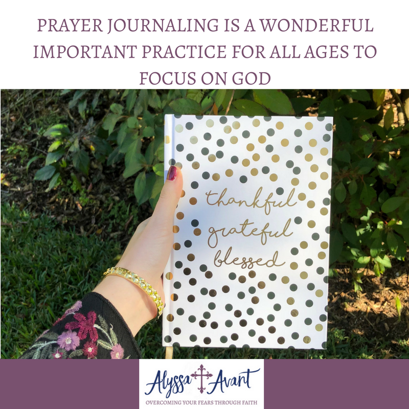 Prayer Journaling is a Wonderful Important Practice for All Ages to Focus on God